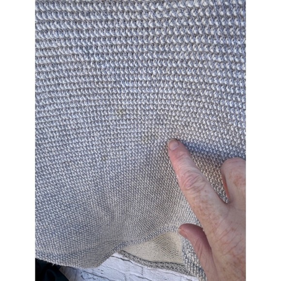 Women's Bebe Shawl Sweater M/L Gray Off-white Y2K - Picture 7 of 8